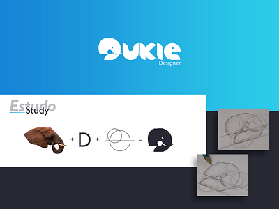 Dukie Logo branding design dukie flat icon logo marca process