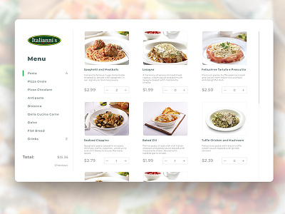 Design Exploration #2 — Restaurant App