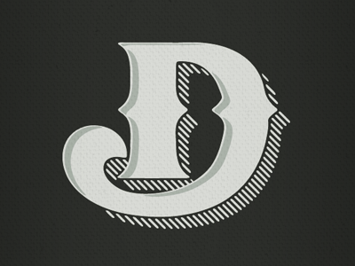 Exploring 'D' 3d letter type