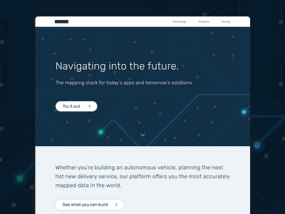 WIP - Mapping Tech branding map mapping navigation nyc tech ui web