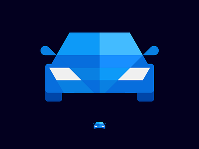 Car geometric icon