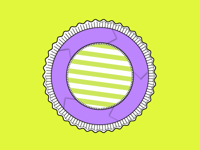 Button: Extra Fancy badge button circle neon