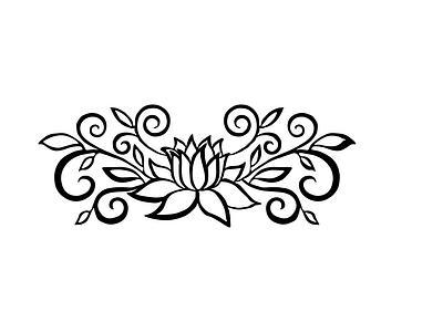 Flower Bunch Design/Line Art Vector