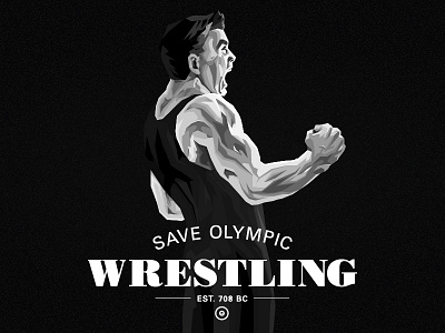 Save Olympic Wrestling illustration logo olympic save sports typography wrestling