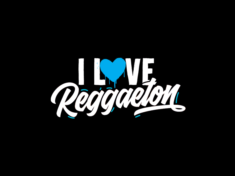I love Reggaeton - logo animation after effects animation aftereffects animation motion graphics