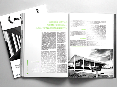 Revista Reconhe-ser cover graphic design magazine simple