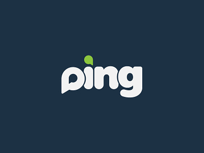 "Ping" - #ThirtyLogos Challenge #4 branding design identity illustrator logo messaging ping