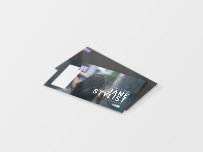 Stylist Business / Appointment Card business card mockup photoshop