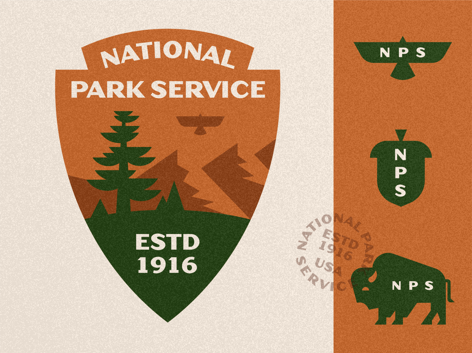 U.S. National Park Service - Badge Redesign by Michael Penda on Dribbble