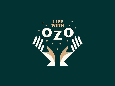 Life With OZO - pt. 1 finger geometric glow hand hands illustration light logo magical magician minimalist mystical retro sanitizer sparkle wellness