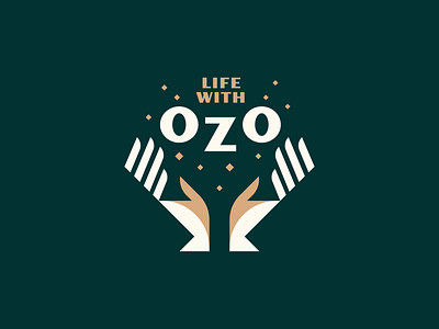 Life With OZO - pt. 1 finger geometric glow hand hands illustration light logo magical magician minimalist mystical retro sanitizer sparkle wellness