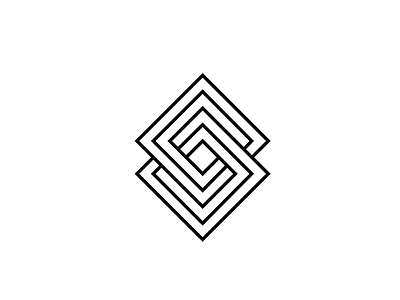 IlluSion black and white brand brand identity branding escher icon illusion logo logomark logotype s