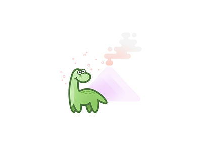 Dinosaur Doodle character dino dinosaur doodle drawing illustration volcano