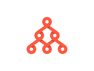 Connection brand identity branding chain connect connection data icon illustration logo logomark pyramid tech