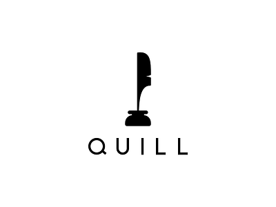 Quill Branding brand branding brush feather icon illustration ink logo logomark logotype luxury quill