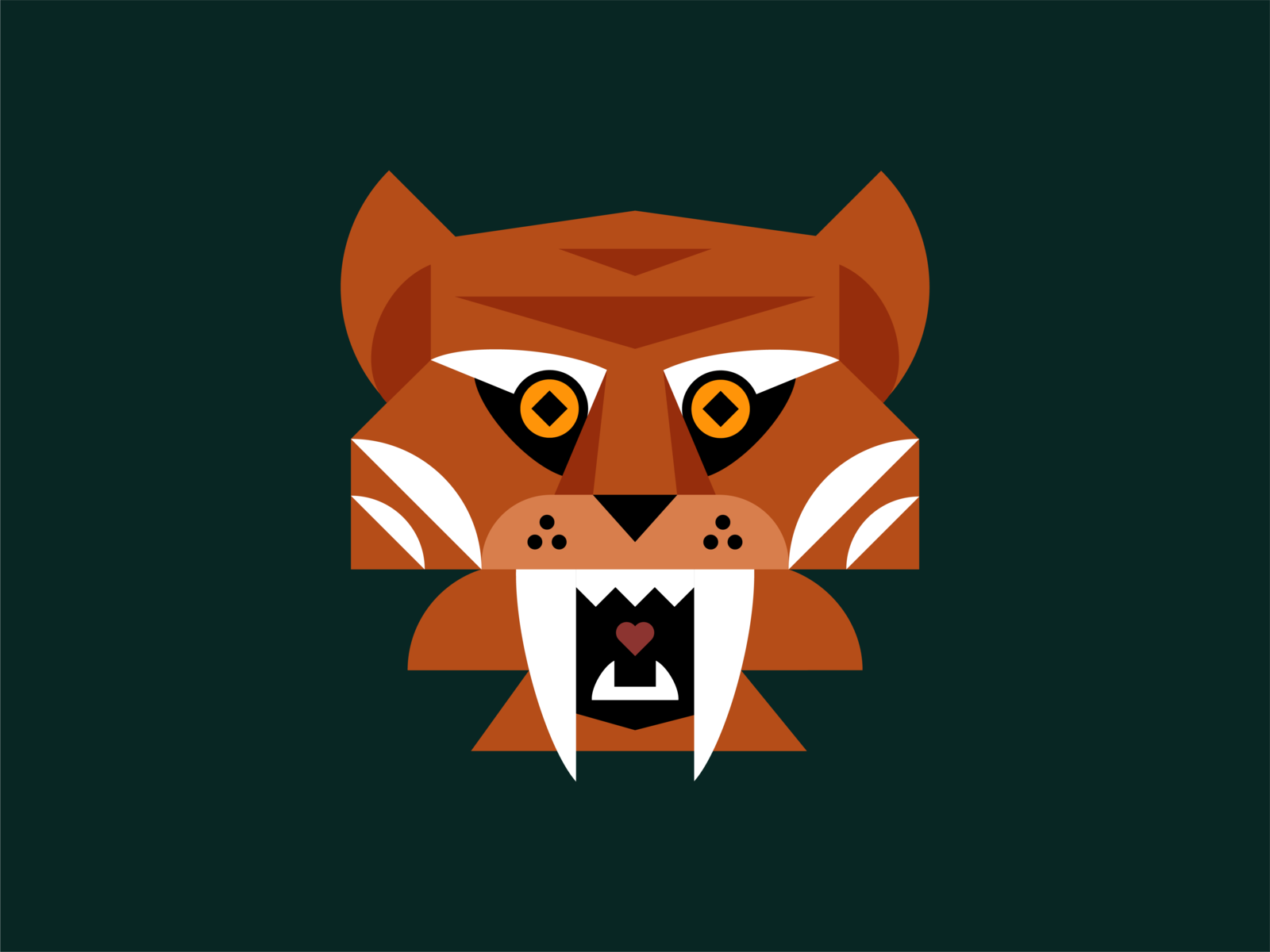 Geometric Tiger Illustration by Michael Penda on Dribbble