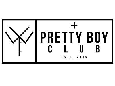 Pretty Boy Club branding club fashion gender neutral genderqueer logo plus sign pretty boy shirt