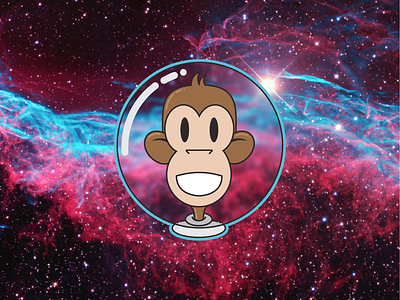 Space Monkey astronaut monkey space spacemonkey vector