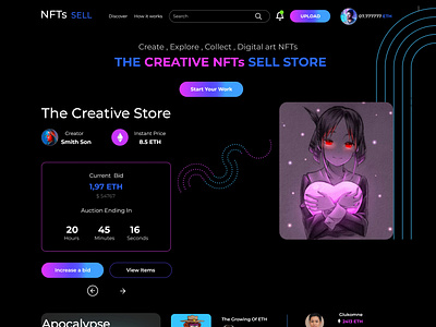 NFT UI/UX website Design