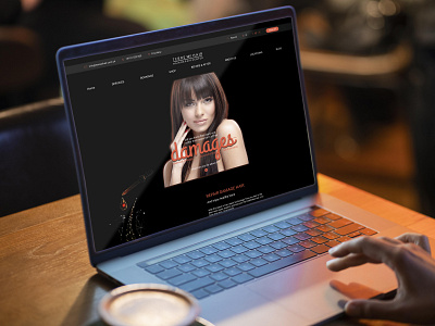 Salon Website Design app design ui ux