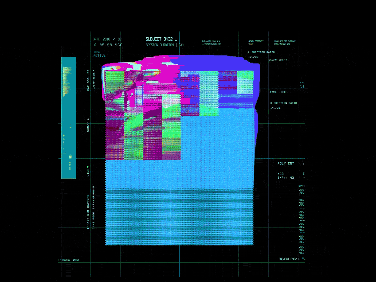 Timeline 132 adidas ae4d dataviz design gif hardware houdini loop motion design rnd sidefx ui