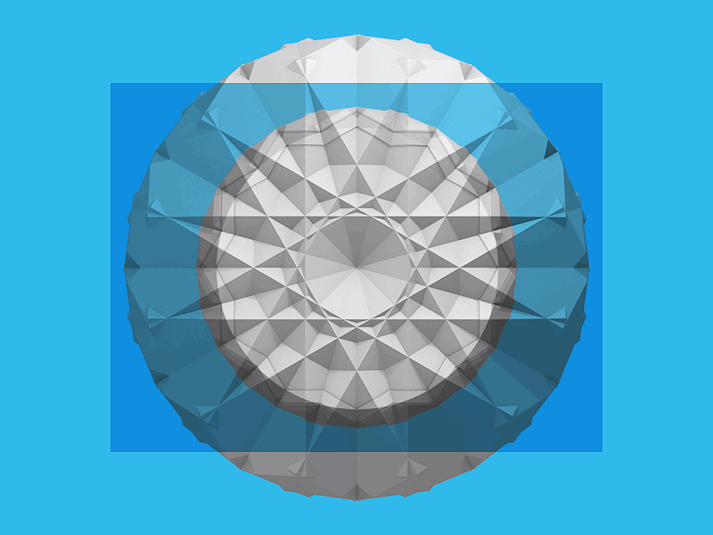 Geo flower glitch. 3d c4d cyan flat flower geo geometry gif grey kaleidoscope motion trippy