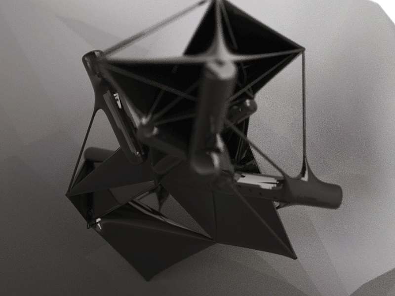 More glitch (yawn). black and white c4d gloss octane shine skinner x particles xp
