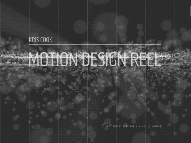 Title Screen (take II). 3d c4d cinema 4d design gif grid monochrome motion typography x particles