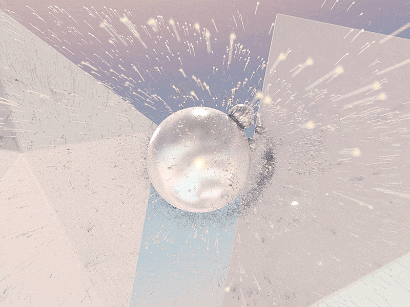 Ho Reel. c4d cinema 4d gif motion design octane orb pink reel show showreel sphere xparticles