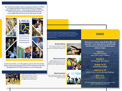 University of North Carolina Greensboro - Brochure artistlife brochure graphicdesign