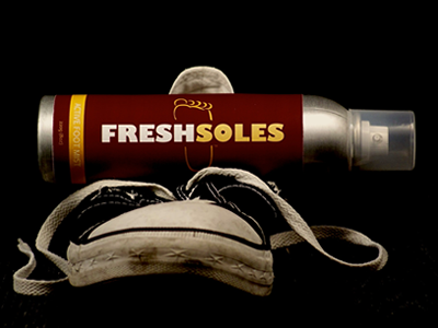 Fresh Soles brand logo photography print