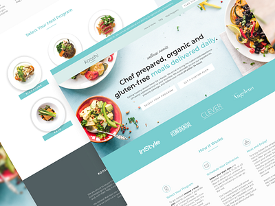 Kooshi Gourmet | Landing Page 🥗 ads cro design ecomm ecommerce food food delivery hungry klientboost landing page leadgen ui