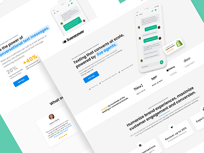 Liverecover | Landing Page 💰 app cro design ecomm ecommerce klientboost landing page leadgen saas