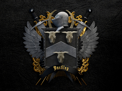 Coat of Arms 3d coatofarms crest design herealdry illustration logo