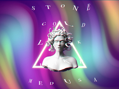 Stone Cold Like Medusa animation animation after effects design loop animation medusa motion graphics statue trippy