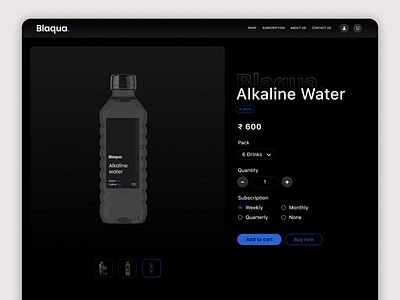 Blaqua water branding design logo ui