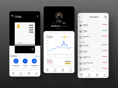 UI Design for Credit card AppliDah