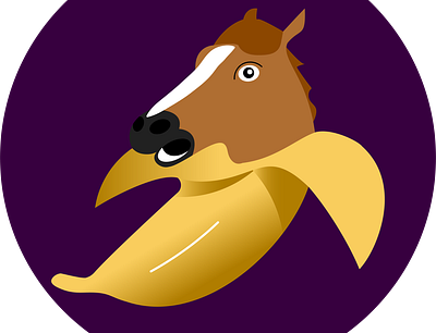 Banana Hors design graphic design illustration minimalistic