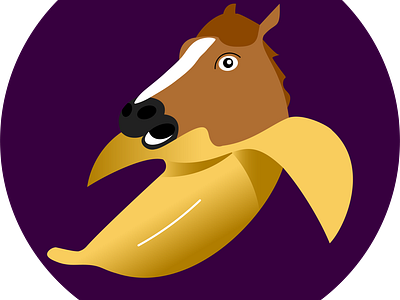 Banana Hors design graphic design illustration minimalistic