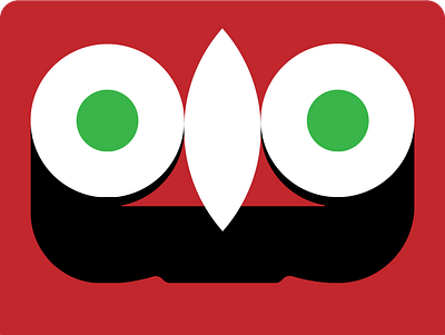 Red Monster branding design graphic design logo minimalistic