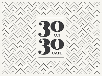 30 on 30 30 birthday branding lettering logo