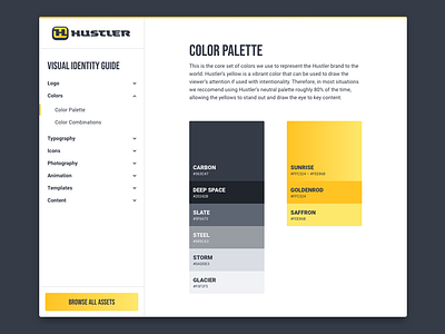 Rethinking Color branding color color theory hustler hustler turf equipment prototype ui visual identity web