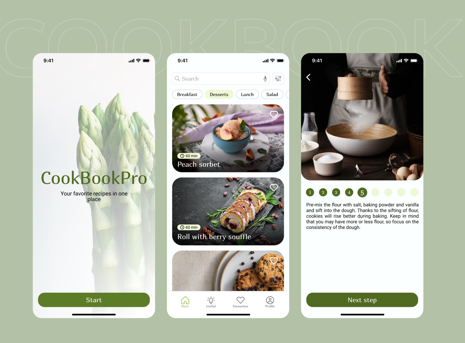 CookBookPro - Recipe App | UX/UI study project by Ekaterina Karpechenko ...
