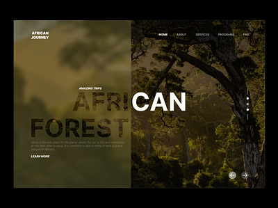 African Journey - Webshots branding design designer typography ui ux web webdesign