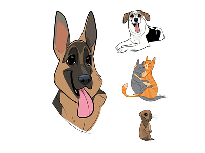 Pets animal art animals art design dogs illustration pet art pet portrait pets