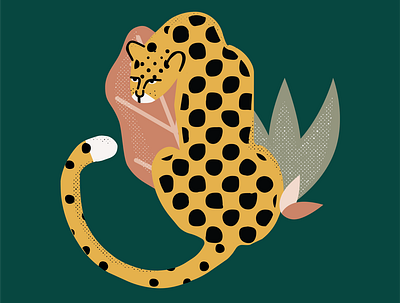 jungle cat art cat design graphic design illustration illustrator storytelling vector