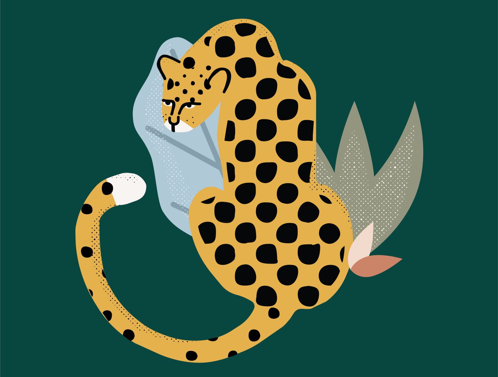 jungle cat blues by KeriAnne Love Vereen on Dribbble