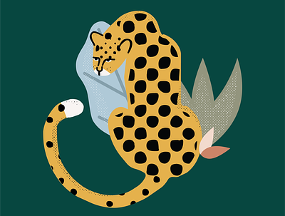 jungle cat blues art design graphic design illustration storytelling vector