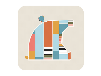 mid-century bear art branding design graphic design illustration logo modern storytelling vector
