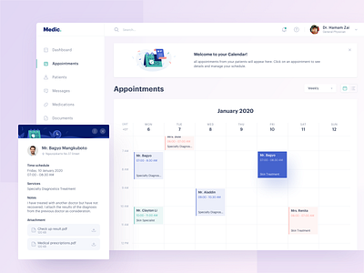 Medical Dashboard - Appointments